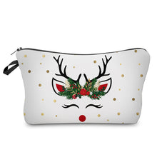 Load image into Gallery viewer, Pouch - Holiday Christmas - White Reindeer
