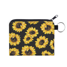Load image into Gallery viewer, Mini Backpack, Pouch, &amp; Mini Pouch Bundled Set - Sunflower On Black
