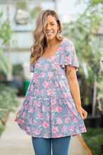Load image into Gallery viewer, Floral Belle Tiered Swing Dress
