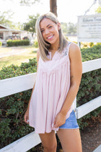 Load image into Gallery viewer, Boho Charm Sleeveless Top in Blush
