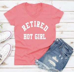 Retired Hot Girl Vneck