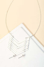 Load image into Gallery viewer, Chevron Necklace &amp; Earrings Set
