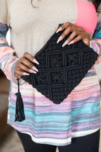 Load image into Gallery viewer, Macrame Evenings Clutch
