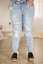 Load image into Gallery viewer, Party Paint Splatter Judy Blue Boyfriend Jeans
