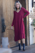 Load image into Gallery viewer, Wine &amp; Dine Sweater Midi Dress

