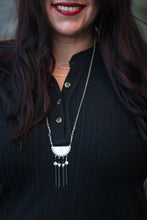 Load image into Gallery viewer, Half Moon Tassel Necklace
