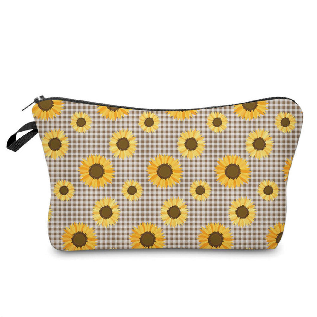 Pouch - Sunflowers Gingham Small