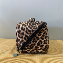 Load image into Gallery viewer, Oversized Lay Flat Cosmetic Bag, Animal Print
