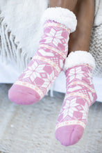 Load image into Gallery viewer, Snowflake Fleece Lined Socks
